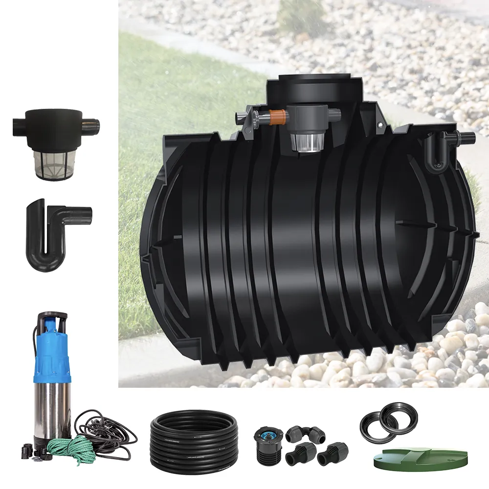 Kompletní sestava na dešťovou vodu ATLANTIS 7000 l s příslušenstvím – filtrace, sifon, čerpadlo, hadice