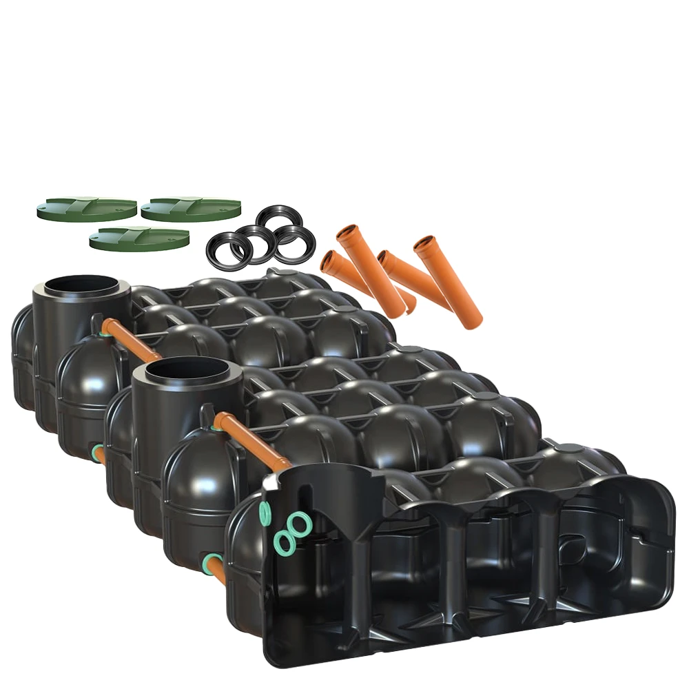 Plochá nádrž HUDSON 15000 l – velkokapacitní retenční nádrž na dešťovou vodu