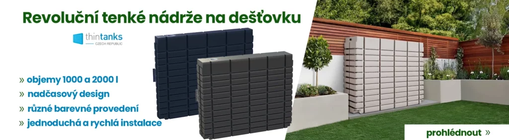 Thintanks nadzemni nadrze na destovou vodu