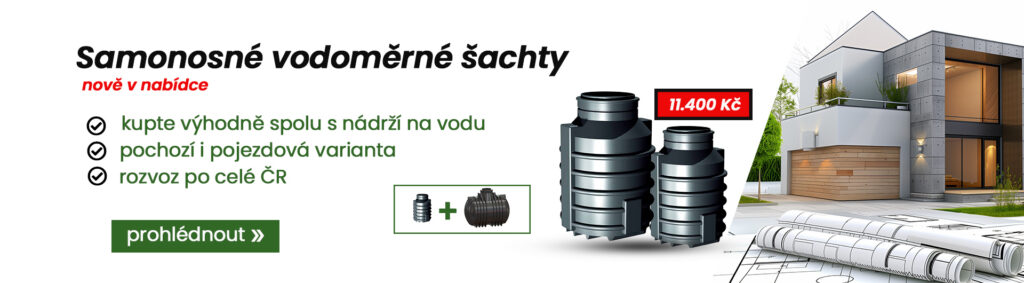 samonosná vodoměrná šachta s usazením bez betonáže