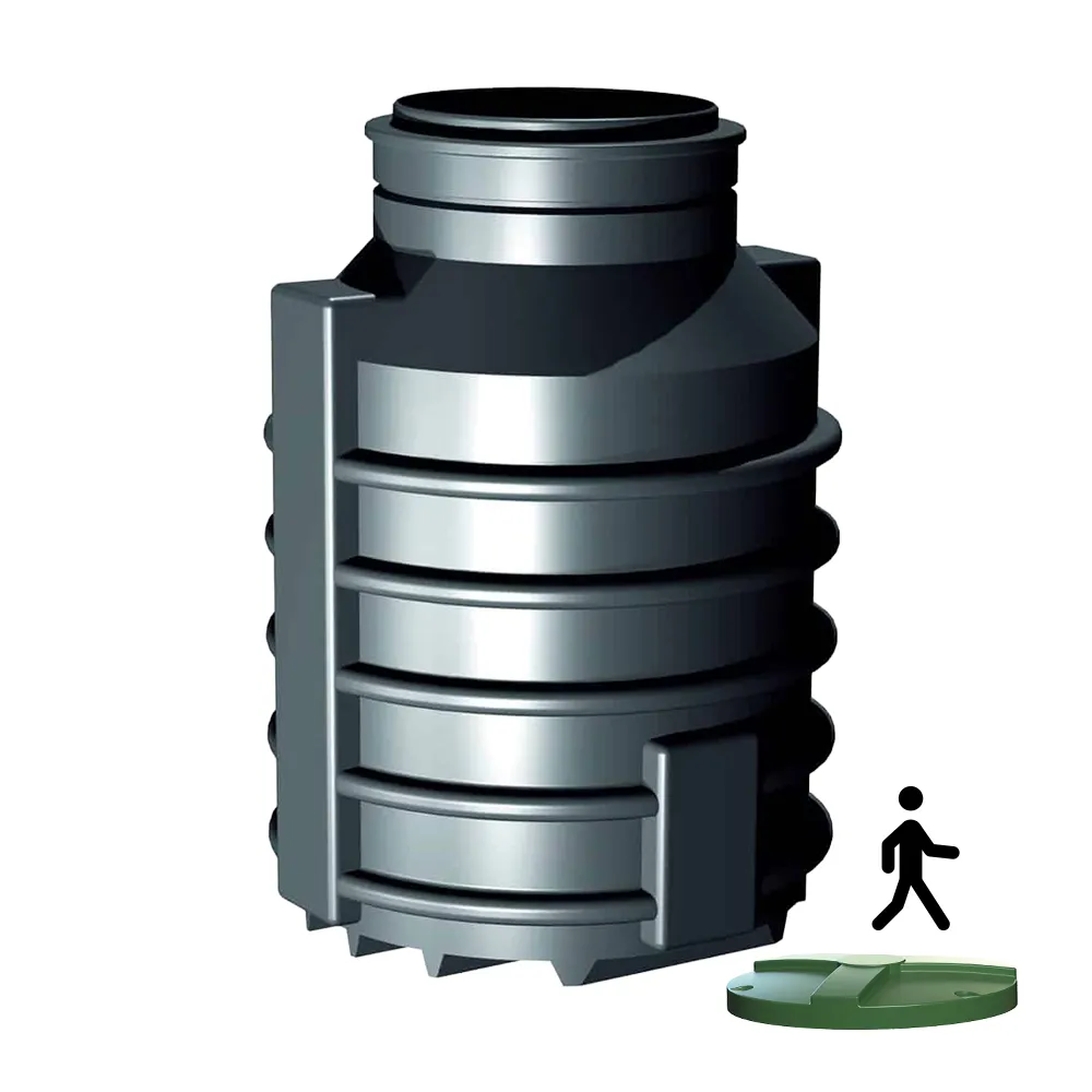 Vodoměrná šachta 1500 mm bez betonáže s pochozím poklopem